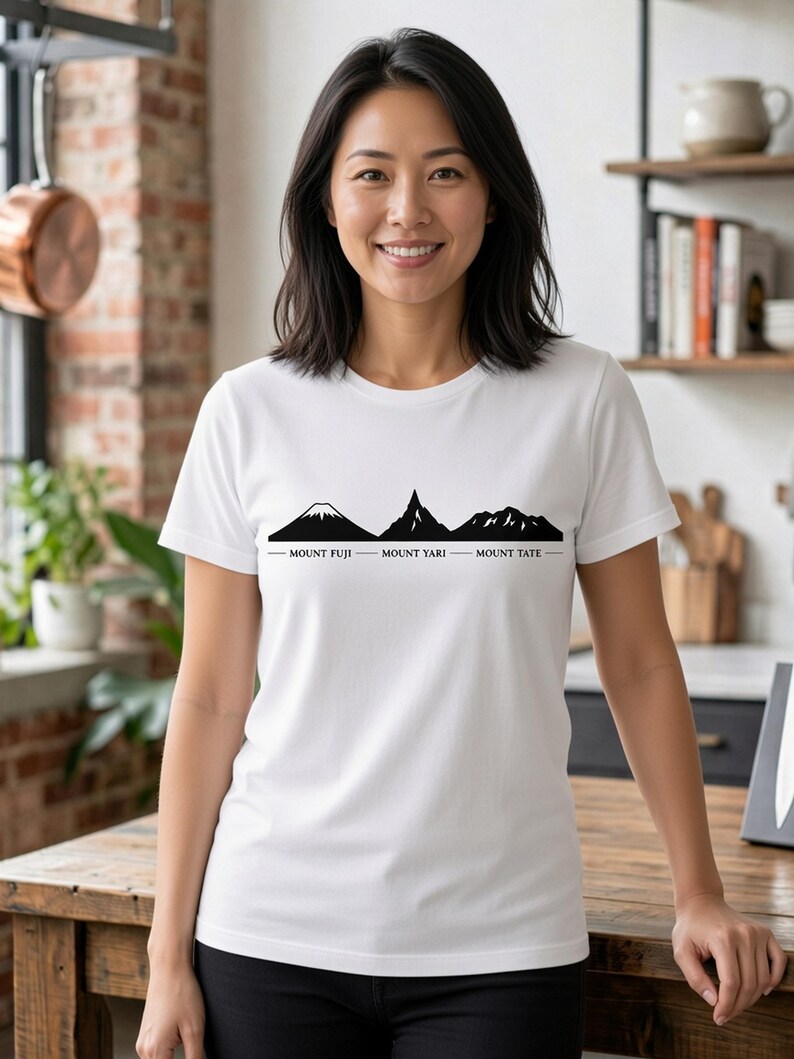 San Mai Atelier on-model — Trio Summits white tee