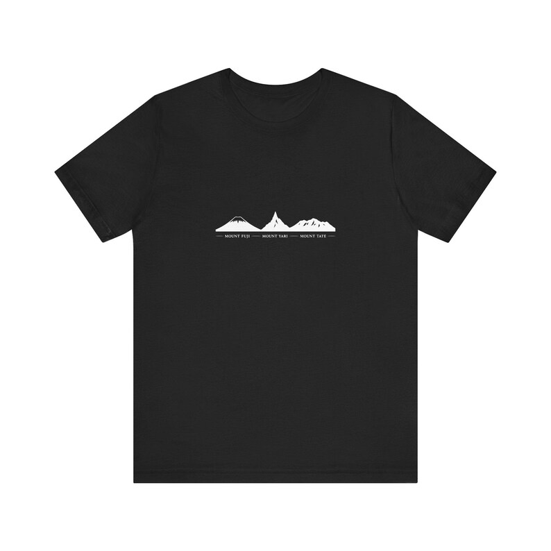 Trio Summits T-Shirt | Japanese Mountain Line Art | San Mai Atelier imagen 2