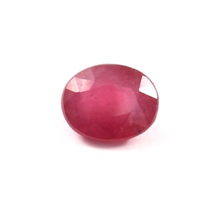 Thailand Glass-Filled  Red Ruby Faceted Gemstones for Jewelry Oval  Shape ( Carat  5.75 Carat : Size.11x9x6 )