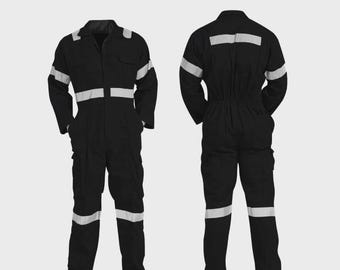 Men's work overall, one-piece workwear , cotton coveralls, mechanic's coveralls HANDMADE BOILER SUIT