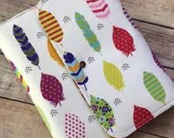 Personalisierter Planer Cover Stoff mit Karten und Stift Taschen