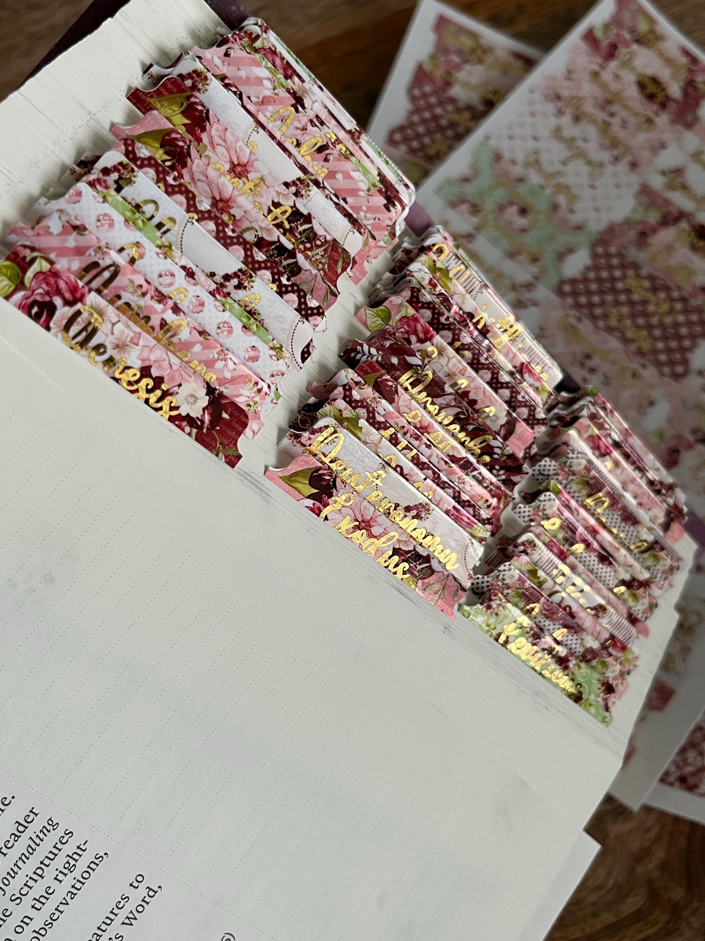 Bible Tabs | Laminated Bible Tabs | Tabs for the Bible | Pretty Bible ...