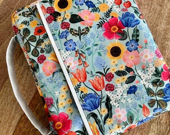 Bible Cover w Zipper and Spine Handle MaDe to OrDer