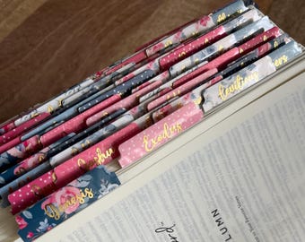 Gelamineerde bijbeltabs met gouden letters — mooie bijbeltabs voor christelijke vrouwen | Bijbelstudiecadeaus | 66 indextabs voor boeken van de Bijbel