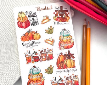 Thanksgiving’s holiday planner stickers