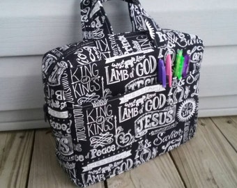 Cerniera Libro di scritture tote bag.