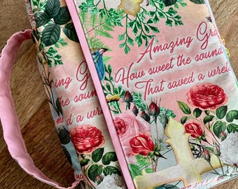 Bible Cover w Zipper and Spine Handle MaDe to OrDer