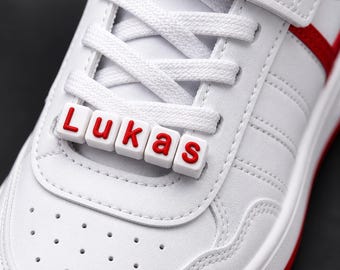 Personalisierte Schnürsenkel Namensschilder – Individuelle Lace Tags mit Namen – 3D Druck Schuh Accessoire – Sneaker Charm Kinder & Erwachse