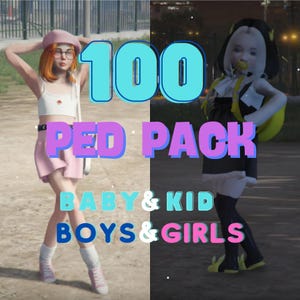 FiveM Ped Pack – 100+ Baby & Kid Models for Family RP (Digital Download)