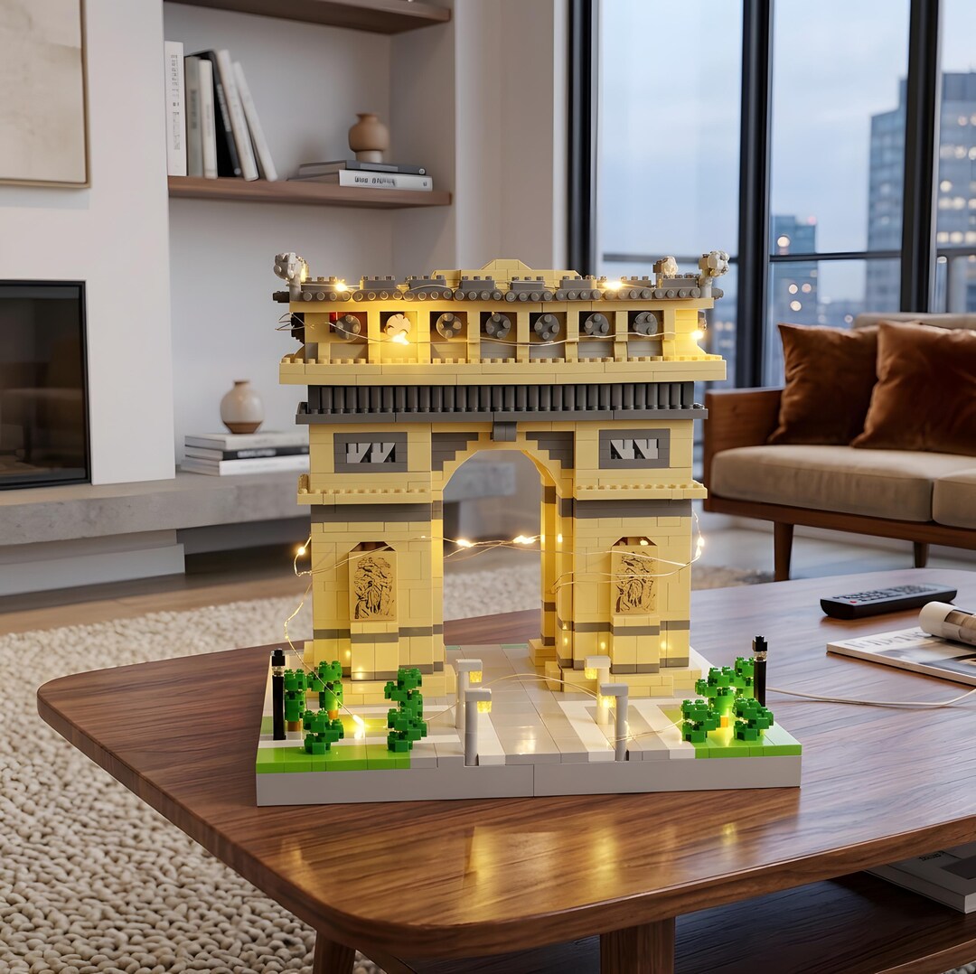 LED Arc De Triomphe Building Blocks Set Micro Mini Brick Paris Landmark ...