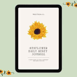 Sunflower Daily Reset Journal