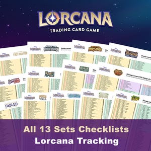 lorcana card checklist Is there a for Disney cards? Digital Download Card List Checklist