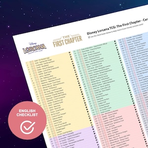 disney lorcana first chapter card list  The ULTIMATE Legendary Tier (The Chapter) Disney Lorcana The First Chapter