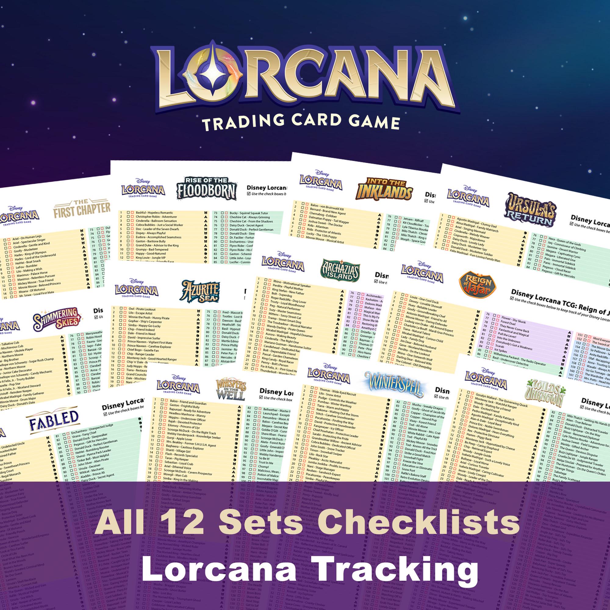 disney lorcana card checklist Disney Lorcana Trading Card Game The First Chapter Rare Foil Dr. Facilier