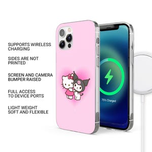 Kuromi & Hello Kitty Phone Case for iPhone 17e, 17Pro, 16e, 16, 15, 14, 13, 12, Samsung S26, A56, S25, S24, A16, Pixel 10, 10Pro, 9 image 7