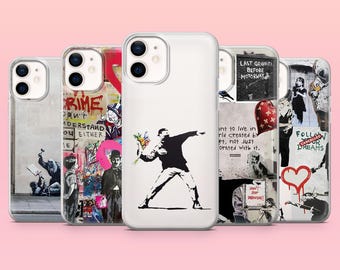 Street Art Phone Case Graffiti Art Cover for iPhone 17e, 17Pro, 16e, 16, 15, 14, 13, 12, Samsung S26, A56, S25, S24, A16, Pixel 10, 10Pro, 9