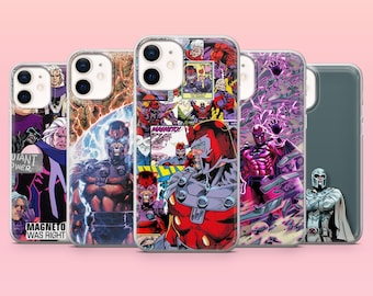 Magneto Phone Case X-Men Cover for iPhone 17e, 17Pro, 16e, 16, 15, 14, 13, 12, Samsung S26, A56, S25, S24, A16, Pixel 10, 10Pro, 9