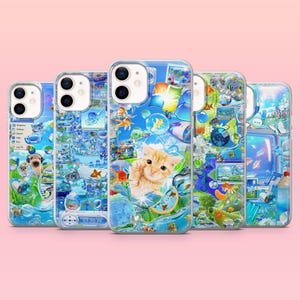 Frutiger Aero Telefonskal Harmony Cover för iPhone 17e, 17Pro, 16e, 16, 15, 14, 13, 12, Samsung S26, A56, S25, S24, A16, Pixel 10, 10Pro, 9
