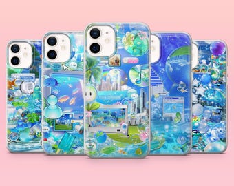 Frutiger Aero Phone Case Harmony Cover for iPhone 17e, 17Pro, 16e, 16, 15, 14, 13, 12, Samsung S26, A56, S25, S24, A16, Pixel 10, 10Pro, 9
