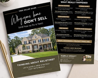 Sjabloon folder voor verlopen listing | Marketinggids voor makelaars (Canva)