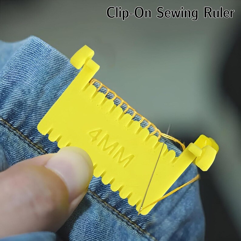 Even Ruler 3 Pack Clip-on Sewing Ruler - Hand Stitch Guide for Even Stitches ...