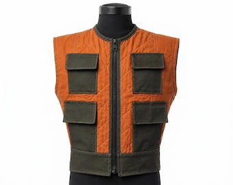 Star Wars Inspired Smuggler Vest | Sci-Fi Tactical Utility Vest | Cosplay Cargo Vest for Men & Women | Rebel Pilot Style Costume