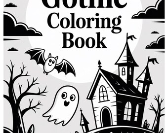 Funny Gothic Coloring Book for Kids – Spooky but Printable Coloring Pages – Halloween Activity
