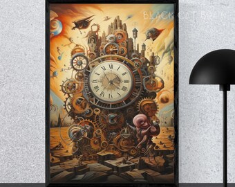 Surreal Lost in Time Wall Art