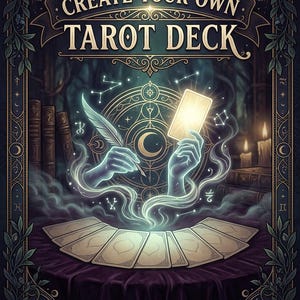 Guía de Canva para crear una baraja de tarot, tutorial de diseño imprimible (descarga digital)
