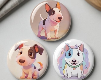 Set of 3 Funny Dog Pins – Nice Dog Lover Badges for Jackets, Bags & Backpacks