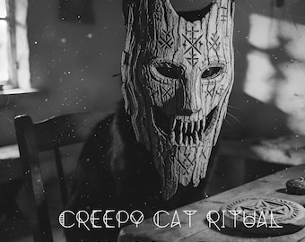 Forbidden Slavic Ritual Masks – Creepy AI Art Pack (5 High-Resolution Images)