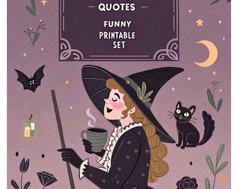 Witchy Mom Quotes Printable – Funny Sarcastic Mother's Day Art (Digital Download)