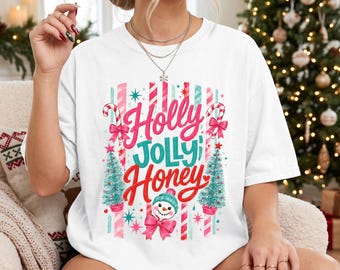 Holly Jolly Shirt, Comfot Colors, Christmas Holly Shirt, Merry Christmas Shirt, Holiday Season Crewneck, Christmas Vibes T-shirt