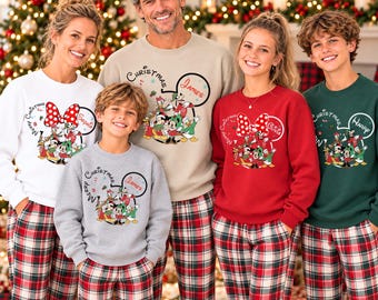 Custom Mickey's Very Merry Christmas Party 2026 Sweatshirt, Christmas Disney Trip Family Matching Shirts, Kids Christmas Sweatshirt