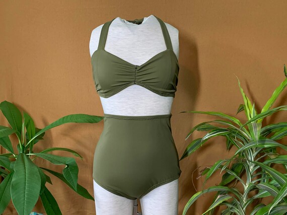 olive green bathing suit bottoms