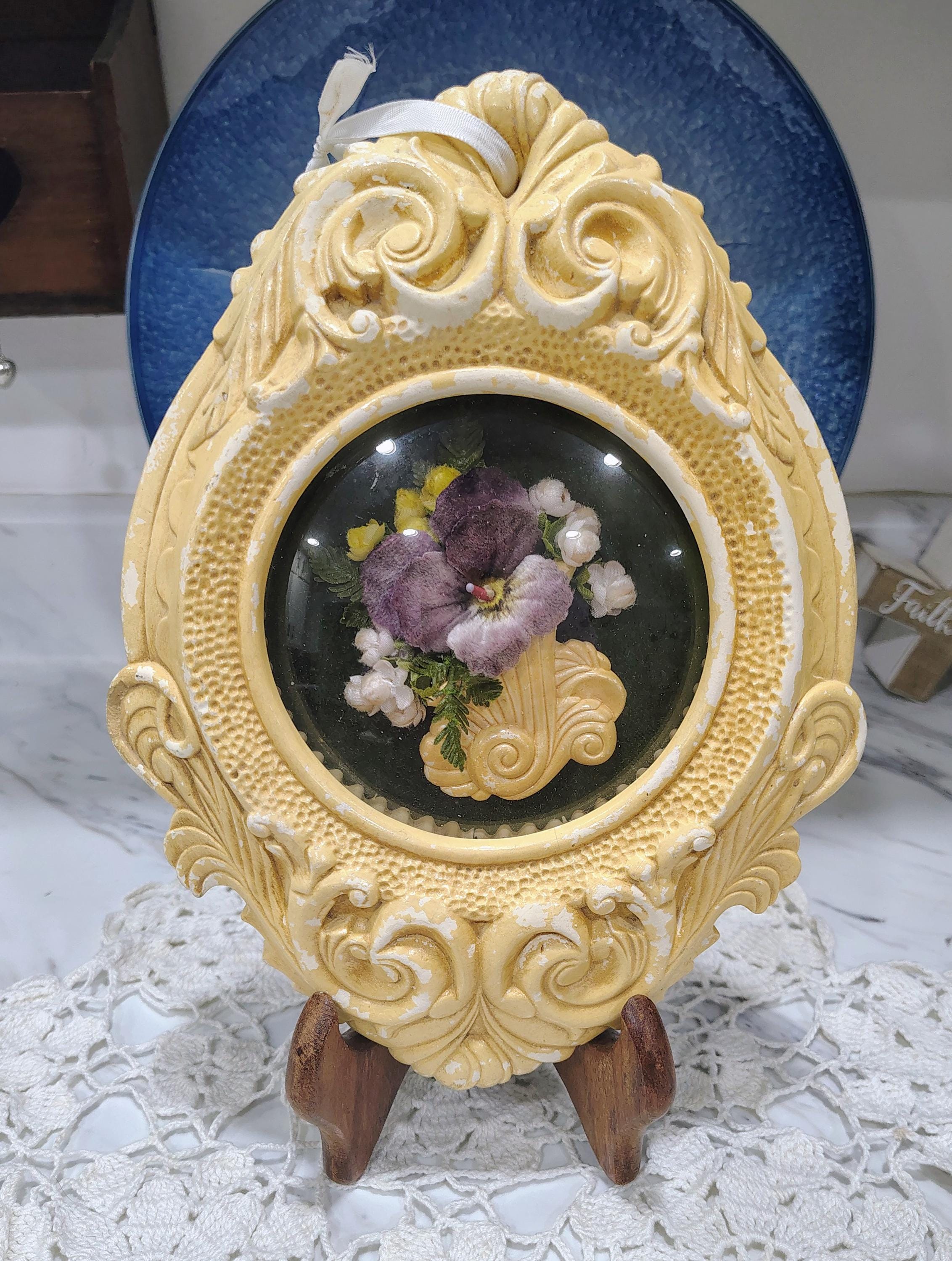 Victorian Chalkware Wall Hanging - Etsy