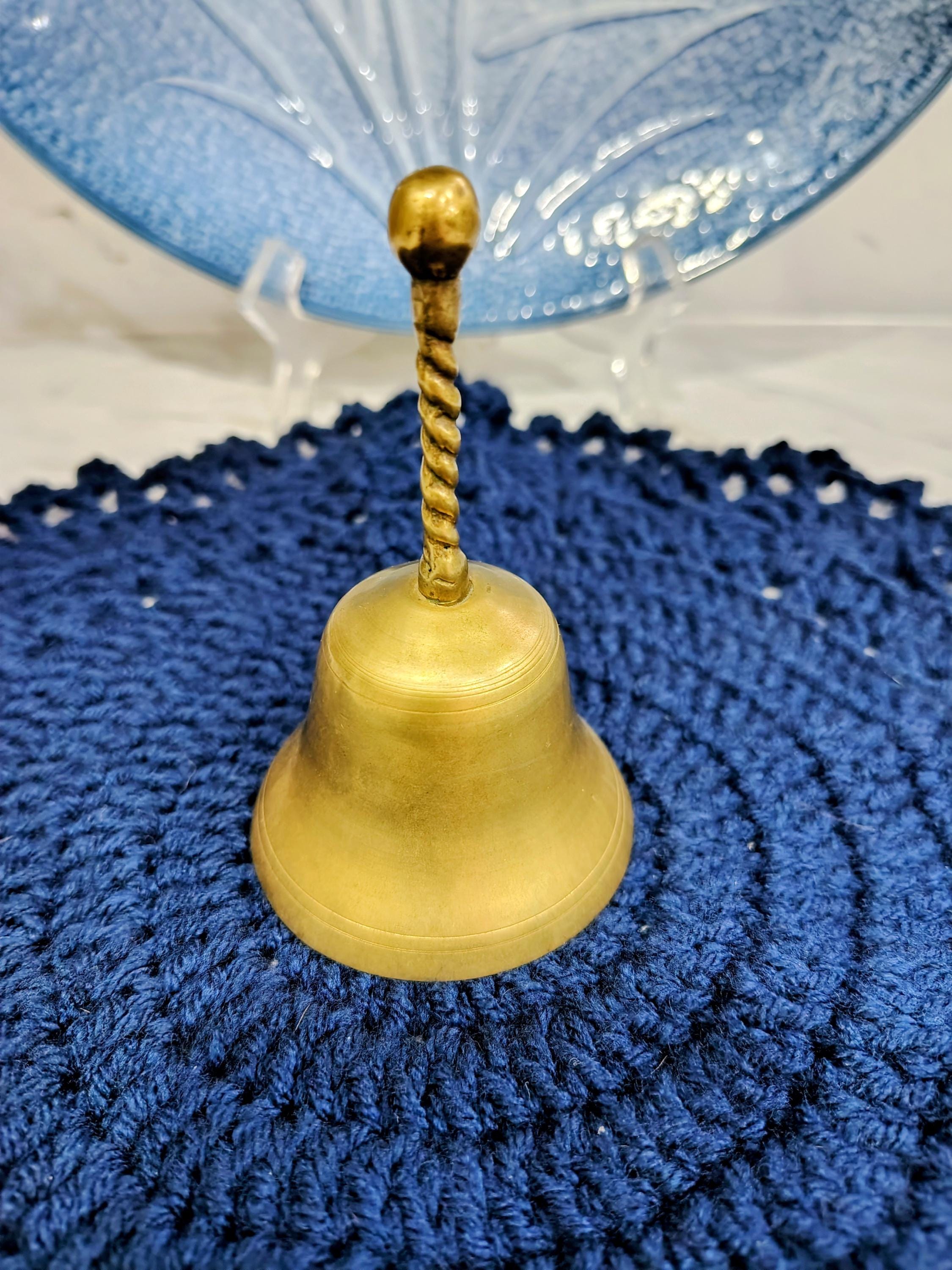 Vintage Brass Handbell - Etsy