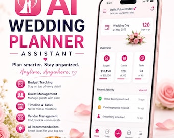 Foglio di calcolo per la pianificazione del matrimonio / Budget, lista di controllo, cronologia