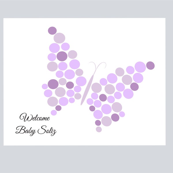 Butterfly Guest Book Etsy