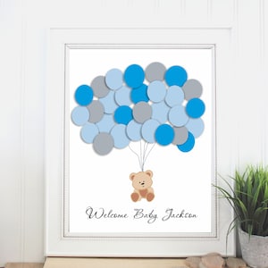 Baby Shower Guest Book palloncini alternativi GuestBook piccolo libro degli ospiti di arachidi