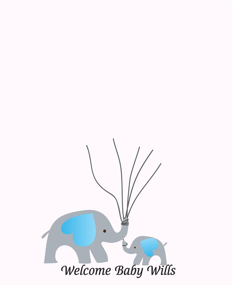 Elephant Baby Shower Baby Twins Shower Guest Book Elephant | Etsy