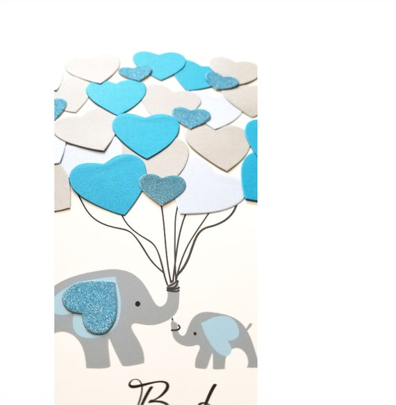 elephant baby shower guest book