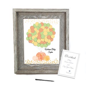 Little Pumpkin Guestbook Alternative Baby Shower First Birthday