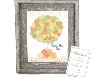 Little Pumpkin Guestbook Alternative Baby Shower First Birthday