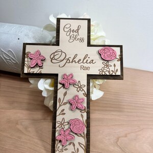 Kreuz Baby Mädchen personalisiert Kreuz Baby Mädchen Taufe Taufgeschenk