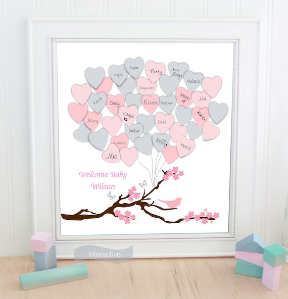 cherry blossom baby shower decorations