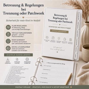 Vård och arrangemang vid separation eller sammanslagna familjer | Utökad nödmapp för familjer | PDF-nedladdning
