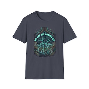 Mushroom Network Tee | Mycelium Nature Shirt | Eco Future Solarpunk Gift