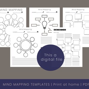 Mind-mapping Digital Files | Printable Lecture Notes, Simple Study Note ...