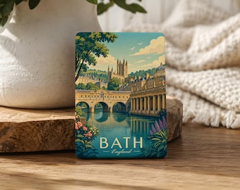Bath England Fridge Magnet, Bath UK Travel Souvenir Magnet, Historic City Landmark Keepsake, British England Gift